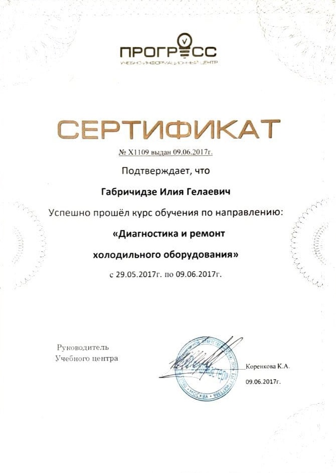 Сертификат №2